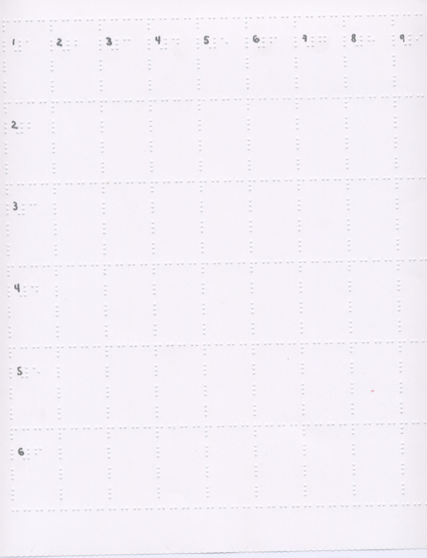 Braille Crossword Puzzle
